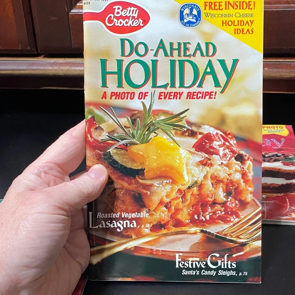 Betty Crocker vintage Holiday and Cookies Cookbook magazine Collection